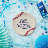 Kleine All-Star Baseball Baby shower Papieren Bord (Feest)