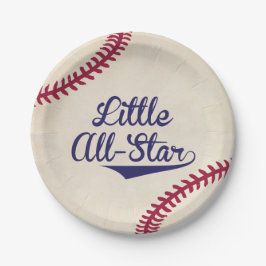 Kleine All-Star Baseball Baby shower Papieren Bord