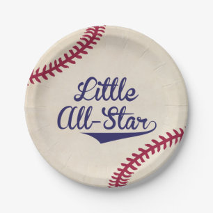 Kleine All-Star Baseball Baby shower Papieren Bord
