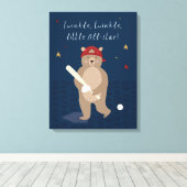Kleine All-Star  Canvas Afdruk (Insitu (Houten vloer))