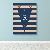 Kleine All-Star Wimpel Canvas Print (Insitu (Houten vloer))