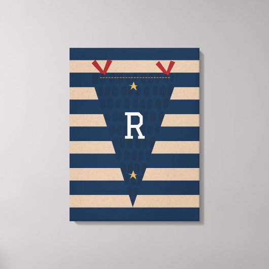 Kleine All-Star Wimpel Canvas Print (Voorkant)