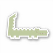 Kleine Alligator Sticker (Voorkant)