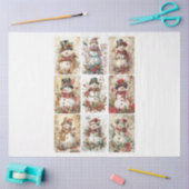 Kleine ambachten Sneeuwman Tissuepapier (Craft)