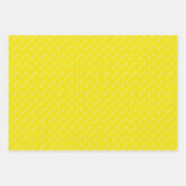 Kleine Amberjack in Bleek geel op Bright Yellow Inpakpapier Vel (Voorkant)