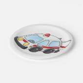 Kleine Ambulance Papieren Bordje (Gekanteld)