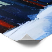 Kleine Amerikaanse stad in de berg | AI Art. Poster (Hoek)