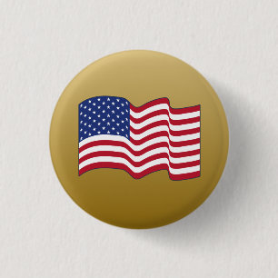 Kleine Amerikaanse vlag Button