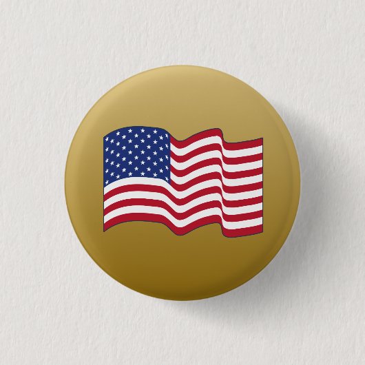 Kleine Amerikaanse vlag Button (Voorkant)
