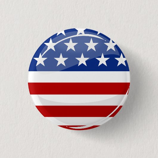 Kleine Amerikaanse vlag Ronde Button 3,2 Cm (Voorkant)