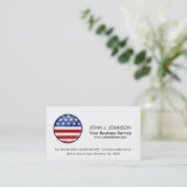 Kleine Amerikaanse vlag Visitekaartje (Staand voorkant)