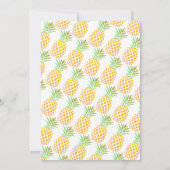 Kleine ananas 1e verjaardag kaart (Achterkant)