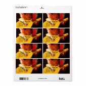 KLEINE ANGEL SPEELT LUTE Muziek die Cherub maakt Etiket (Full Sheet)