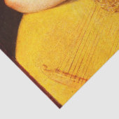 KLEINE ANGEL SPEELT LUTE Muziek die Cherub maakt Tissuepapier (Detail)