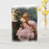 Kleine Angels Kaart (Gele Bloem)