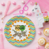 Kleine apen 4e verjaardag Bord (Feest)