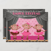 Kleine apen Dance Overweging Uitnodigingen (Voorkant / Achterkant)