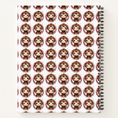 Kleine Apen Spiraal Notebook Notitieboek (Achterkant)