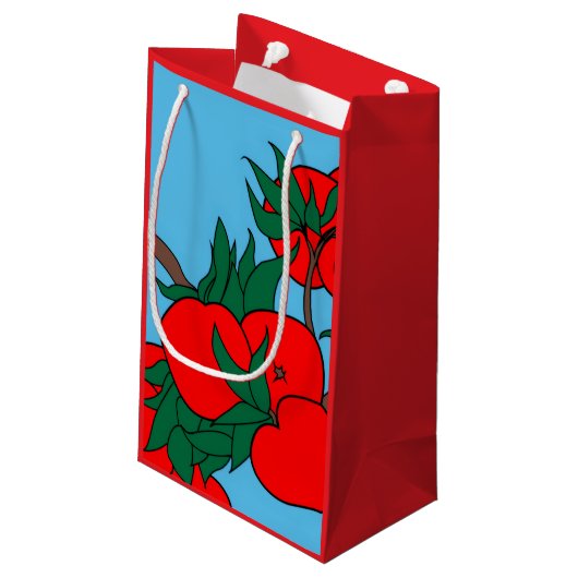Kleine Apple Gift Bag Klein Cadeauzakje (Achterkant Gekanteld)