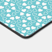 KLEINE AQUA EN WITTE VALENTIJN HOUDEN VAN HARTEN BUREAUMAT (Hoek)