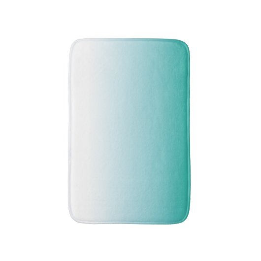 KLEINE AQUA OMBRE BATH MAT (Voorkant Verticaal)