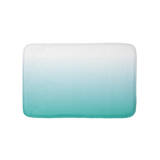 KLEINE AQUA OMBRE BATH MAT (Voorkant)
