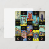 Kleine Arcana Water Element Cups | Feestdagenkaart (Voorkant / Achterkant)