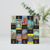 Kleine Arcana Water Element Cups | Feestdagenkaart (Staand voorkant)