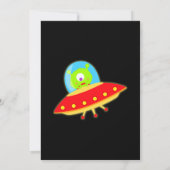 Kleine astronaut in de ruimte verjaardag kaart (Achterkant)