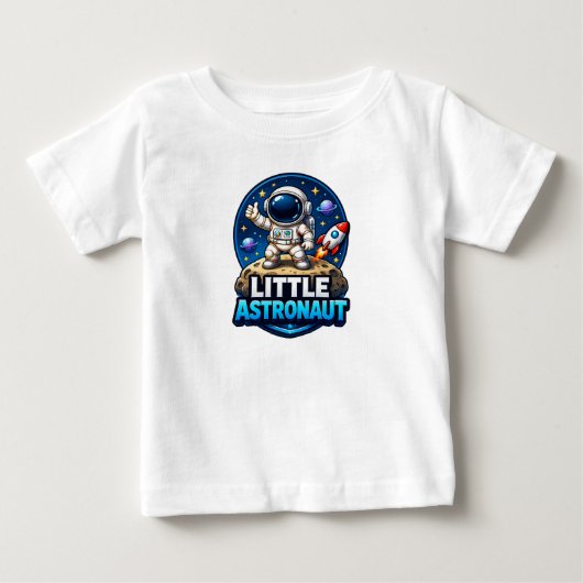 Kleine Astronaut Kinderen T-Shirt (Voorkant)