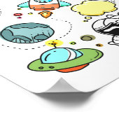 Kleine Astronaut Poster (Hoek)