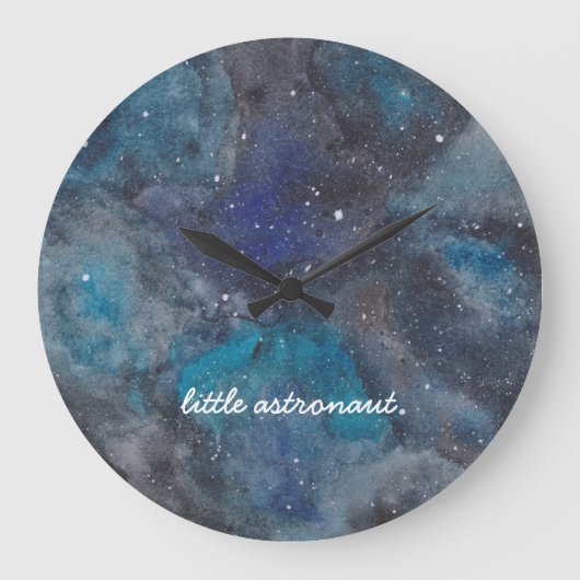 Kleine astronautenruimte grote klok (Voorkant)