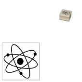 Kleine atoommolecule Atom Nucleus MCM Rubberstempel (Gestempeld)