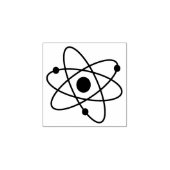 Kleine atoommolecule Atom Nucleus MCM Rubberstempel (Afrduk)