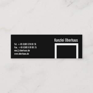 Kleine Authorney on line Zakkaarten Mini Visitekaartje