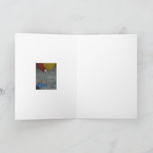 Kleine auto. Elektrische auto. Feestdagen Kaart (Binnen)