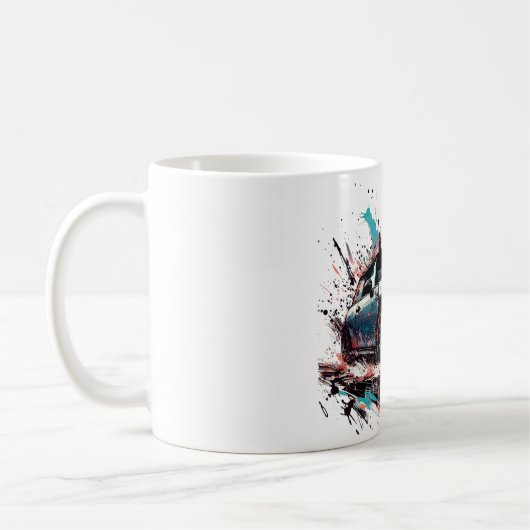 kleine auto koffiemok (Links)