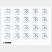 Kleine Aviator (blauw) voor Stickers (Vel)
