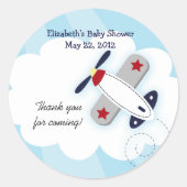 Kleine Aviator (blauw) voor Stickers (Voorkant)