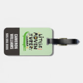 Kleine avonturier Alligator Bagagelabel (Achterkant horizontaal)