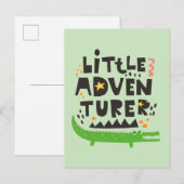 Kleine avonturier Alligator Briefkaart (Voorkant / Achterkant)