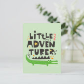 Kleine avonturier Alligator Briefkaart (Staand voorkant)