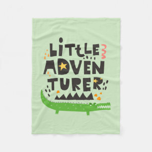 Kleine avonturier Alligator Fleece Deken