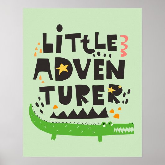 Kleine avonturier Alligator Poster (Voorkant)