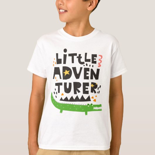 Kleine avonturier Alligator T-shirt (Voorkant)