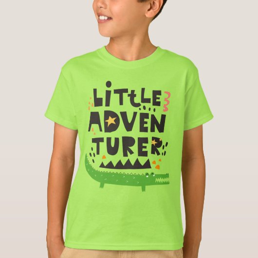 Kleine avonturier Alligator T-shirt (Voorkant)