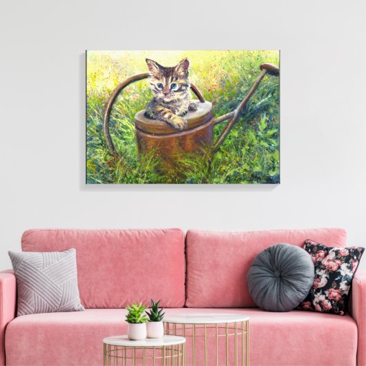 Kleine avonturier" canvas afdruk (Insitu (Woonkamer))