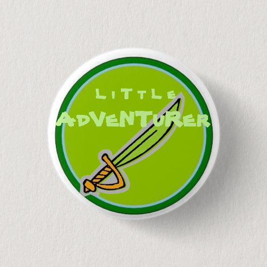 Kleine avonturier ronde button 3,2 cm (Voorkant)