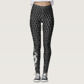 Kleine B&W-draak Leggings (Voorkant)