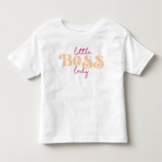 Kleine Baas Dame Kinder Shirts (Voorkant)